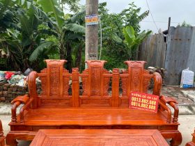 bàn ghế tần thủy hoàng gỗ hương đá