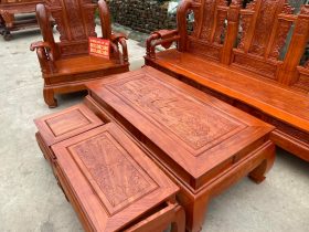 bộ bàn ghế tần thủy hoàng gỗ hương đá