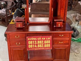 bàn trang điểm gỗ gõ đỏ