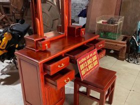 bàn trang điểm gỗ gõ đỏ