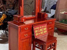 bàn phấn gỗ gõ đỏ