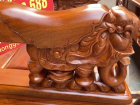bàn ghế minh quốc voi gỗ hương đá