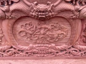 bàn ghế minh quốc nghê gỗ hương đá