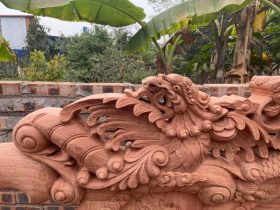 bàn ghế minh quốc nghê gỗ hương đá