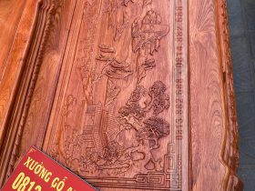 bàn ghế minh quốc đào gỗ hương đá