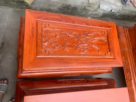 bàn kẹp bộ bàn ghế tần thủy hoàng gỗ hương đá