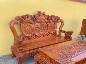 bàn ghế min quốc nghê gỗ hương đá