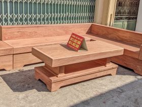 sofa gỗ hương đá mẫu chữ L