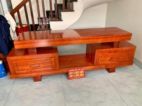 kệ tivi phẳng gỗ hương đá