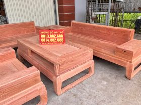 ghế sofa gỗ hương đá đóng hộp