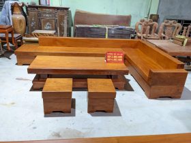 Sofa goc go huong da chon van mat cuc dep 4