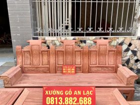 Âu á cuốn thư 6 món gỗ hương đá