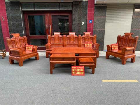 Âu á cuốn thư gỗ hương đá