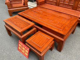 bộ âu á cuốn thư gỗ huong đá