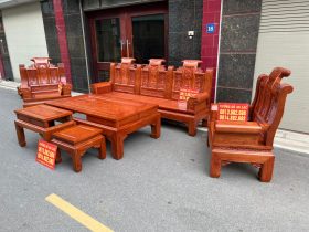 bộ bàn ghế âu á cuốn thư cao cấp