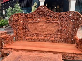 ghế dài bộ cửu long bát mã