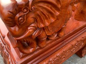 Bo ban ghe Minh quoc voi cot 12 go huong da 1