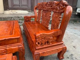 ghế minh quốc voi gỗ hương đá cao cấp