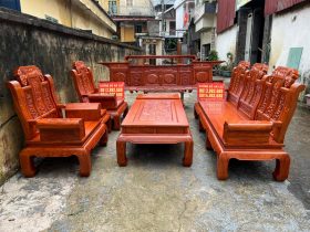 Combo gỗ hương đá hàng vip Âu á chương voi kệ tivi sừng trâu