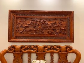 Tranh gỗ hương đá