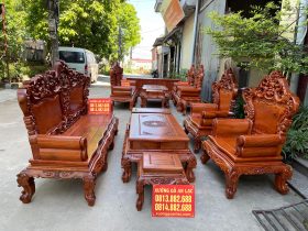 Hoàng gia 6 món chân 12 gỗ hương đá