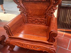 ghế đơn bộ hoàng gia vách tựa trơn