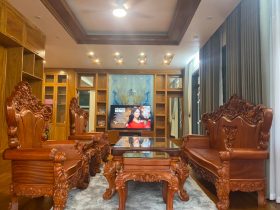 Hoàng gia nguyên khối gỗ gõ đỏ hàng siêu vip