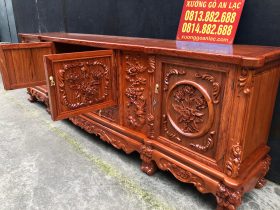 kệ tivi louis hoa hồng