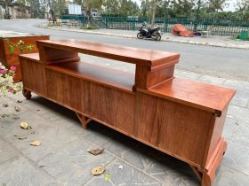 Kệ tivi sofa trơn 2m4 gỗ hương đá (chú Thịnh, Hà Nội) 16 kệ tivi gỗ hương đá