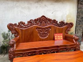 đoản dài bộ hoàng gia nguyên khối gỗ hương đá
