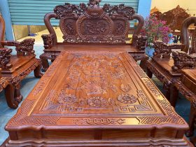 bàn trà gỗ hương đá