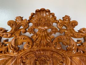 đoản dài đục hoa lá tây kênh bong sắc nét