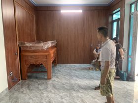 án gian thờ gỗ hương đá