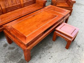 bàn ghế âu á gỗ hương đá