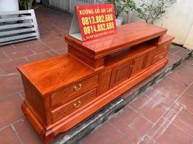 kệ tivi trơn gỗ hương đá
