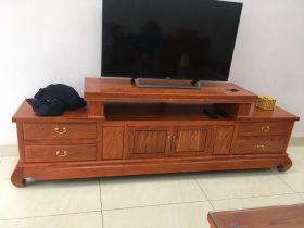 kệ tivi gỗ hương đá