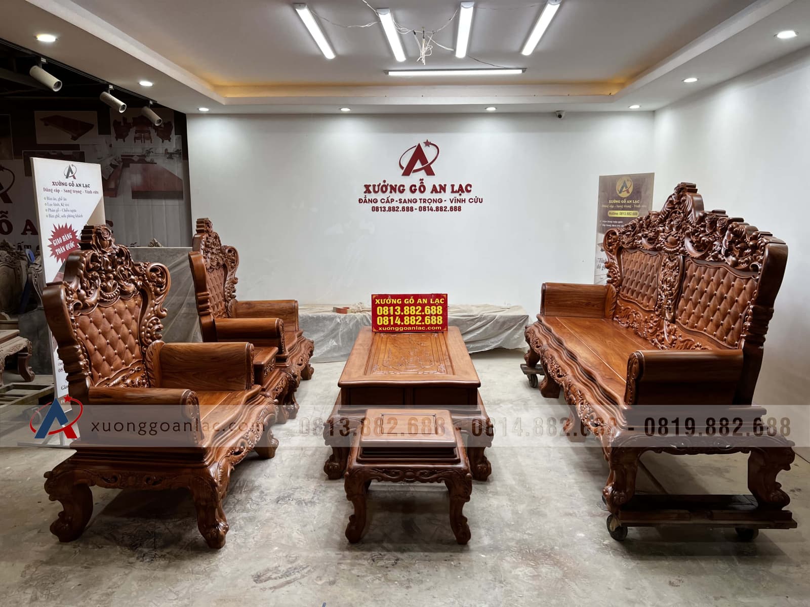 Bàn ghế hoàng gia vách trám khuôn 4 ván 2 gỗ hương đá (anh Đại, Vĩnh Phúc) 44 Bàn ghế hoàng gia vách trám khuôn 4 ván 2 gỗ hương đá