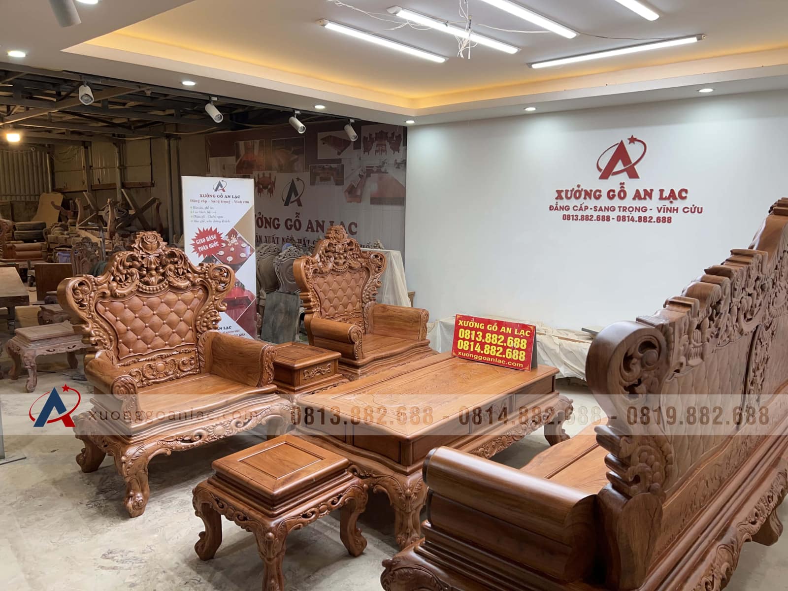 Bàn ghế hoàng gia vách trám khuôn 4 ván 2 gỗ hương đá (anh Đại, Vĩnh Phúc) 58 bàn ghế hoàng gia cao cấp gỗ hương đá tự nhiên
