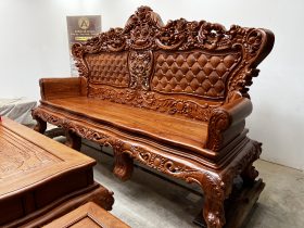 Bàn ghế hoàng gia vách trám khuôn 4 ván 2 gỗ hương đá (anh Đại, Vĩnh Phúc) 26 bộ Hoàng Gia gỗ hương đá cao cấp