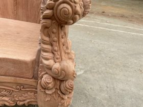 ghế hoàng gia gỗ hương đá