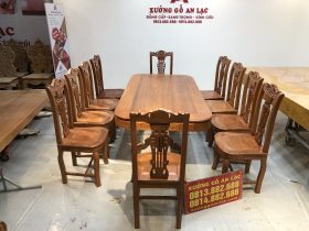 bàn ghế ăn gỗ gõ đỏ cao cấp