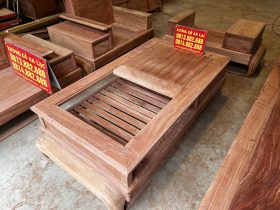 sofa gỗ hương đá cao cấp