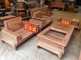 sofa gỗ hương đá cao cấp