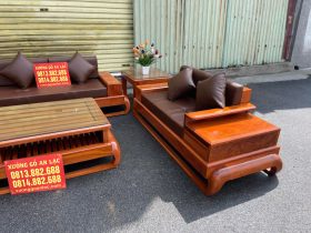 sofa gỗ hương đá cao cấp