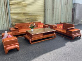 sofa gỗ hương đá cao cấp 
