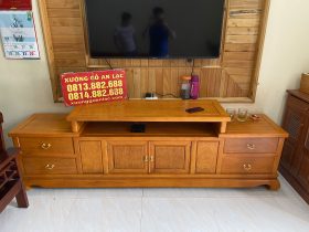 kệ tivi gỗ gõ đỏ