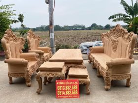 Bộ Hoàng gia Louis nguyên khối gỗ gõ đỏ Nam Phi