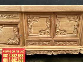 Kệ tivi Hoàng Gia Louis 2m4 nguyên khối gỗ Gõ Đỏ Nam Phi (anh Quân, Khánh Hòa) 22 kệ tivi nguyên khối gỗ gõ đỏ