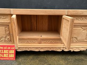Kệ tivi Hoàng Gia Louis 2m4 nguyên khối gỗ Gõ Đỏ Nam Phi (anh Quân, Khánh Hòa) 19 kệ tivi gỗ gõ đỏ mẫu hoàng gia
