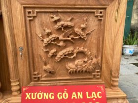 Kệ tivi cột nho vip đục tay 100% 2m4 gỗ gõ đỏ (anh Thập, Thái Bình) 29 Ke TiVi Cot Nho Vip Duc Tay 100 go go do 2